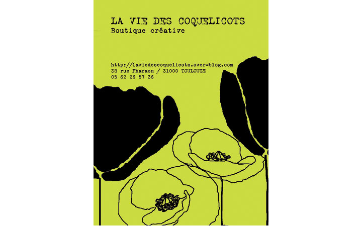 Logo cration identit, la vie des coquelicots